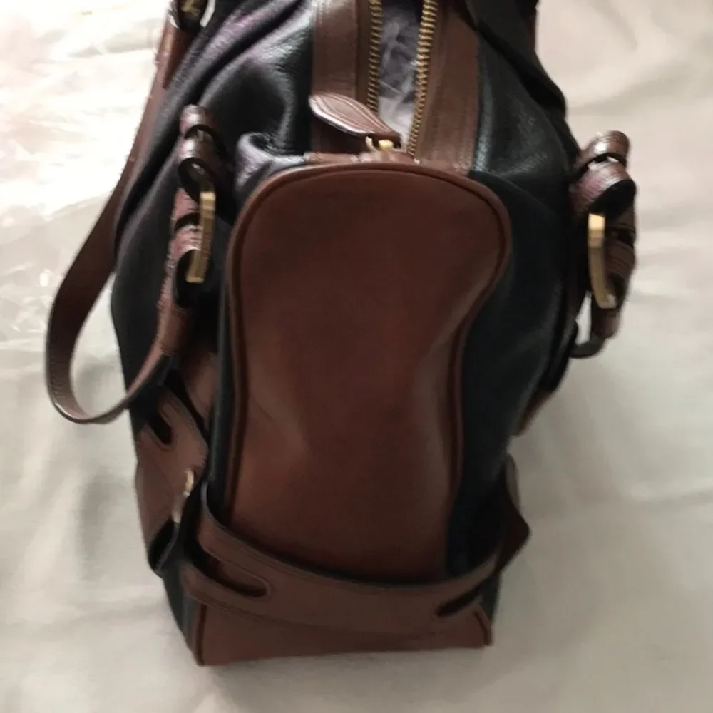 Michael Kors black & brown Leather handbag. - Picture 7 of 16
